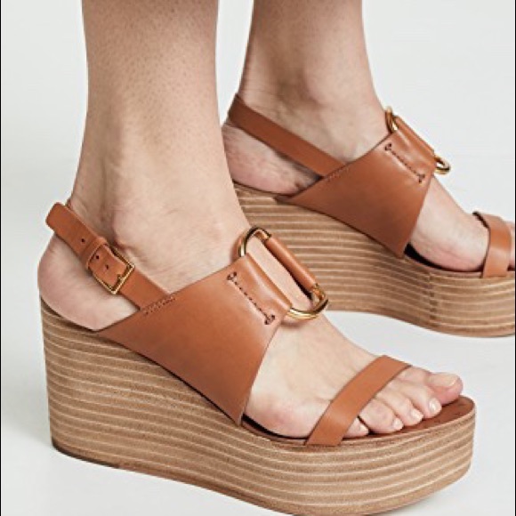 Tory Burch Shoes - NIB TORY BURCH
Slingback Leather Platform Sandals